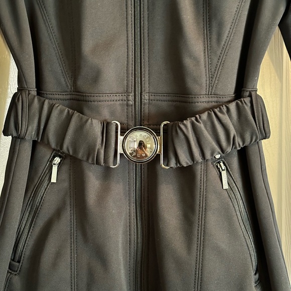 Super cute Black Jacket by Shelli Segal in Size S with great belt detailing! - Picture 2 of 6